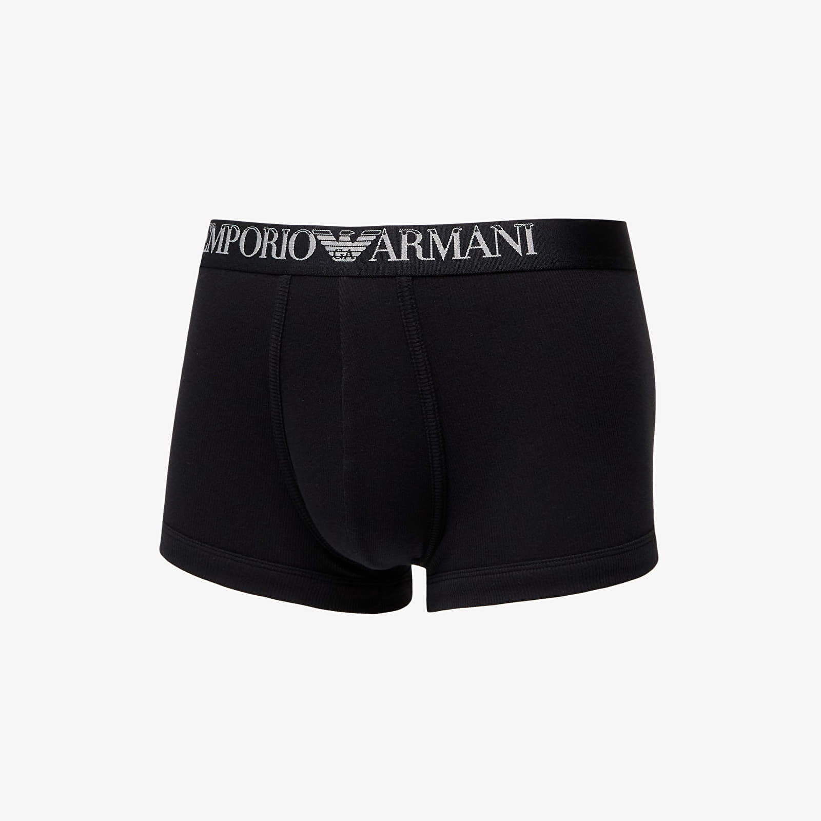 EA7 Men's Knit Trunk 2-Pack Nero/ Nero M