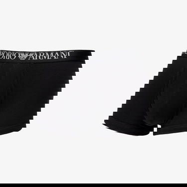 Spodná bielizeň a ponožky Emporio Armani EA7 Men's Knit Trunk 2-Pack Nero/ Nero M Čierna | 112023 4R502 07320, 1