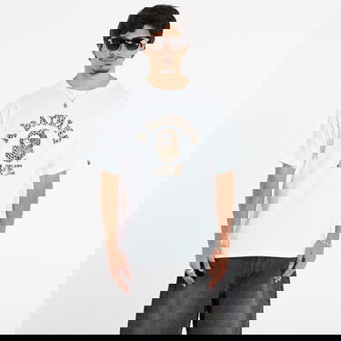 Tričko BAPE Wild Leopard Pattern College T-shirt Biela | 001TEL801039MWHA, 0