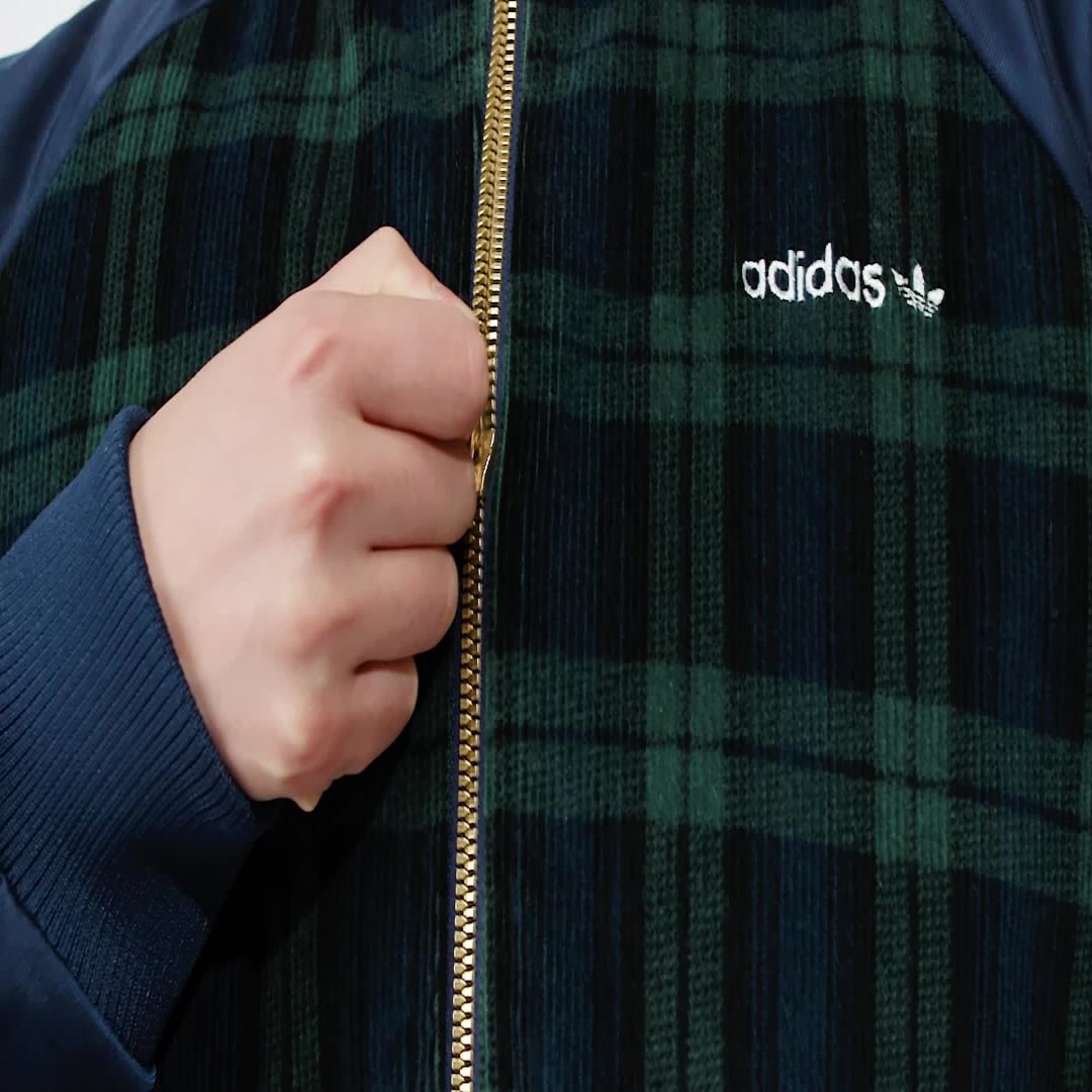 Bomber bunda adidas Performance Tartan Collegiate Zelené | IX1040, 1