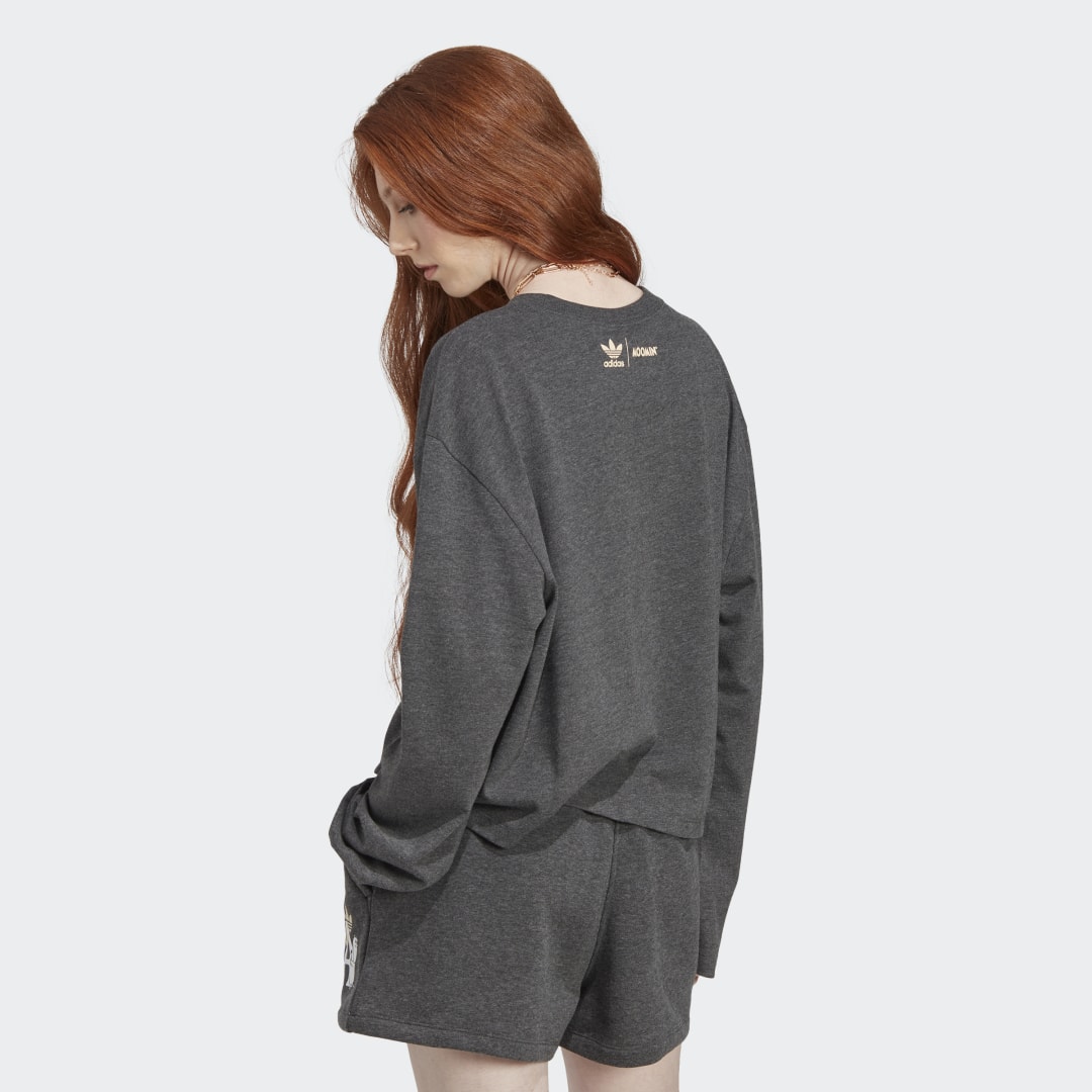 Mikina adidas Originals Moomin x adidas Long Sleeve Top Šedá | IB9976, 1