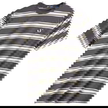 Tričko Fred Perry Fred Perry Men's Fine Stripe T-Shirt, Size Large Šedá | M9851-297, 1