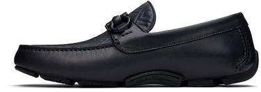 Starostlivosť o obuv FERRAGAMO Salvatore Ferragamo Gancini Ornament Driver Loafers Navy | 778804, 2
