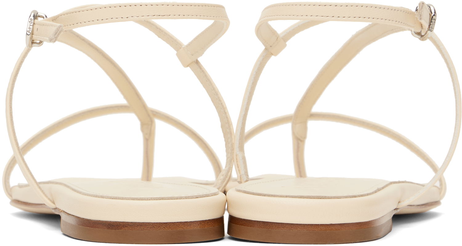 Doplnky Aeyde Aeyde Ella Leather Toe-Post Sandals Béžová | A11-FS-BERS8MFL-0121-100-007, 1
