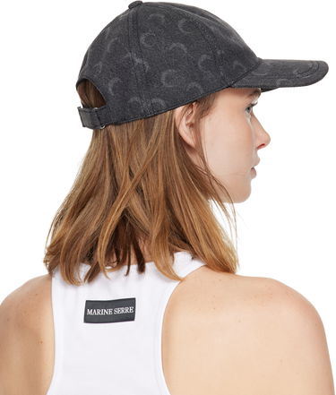 Šiltovka Marine Serre Moon Laser Denim Baseball Cap Šedá | UHG048ACDEN0006, 2