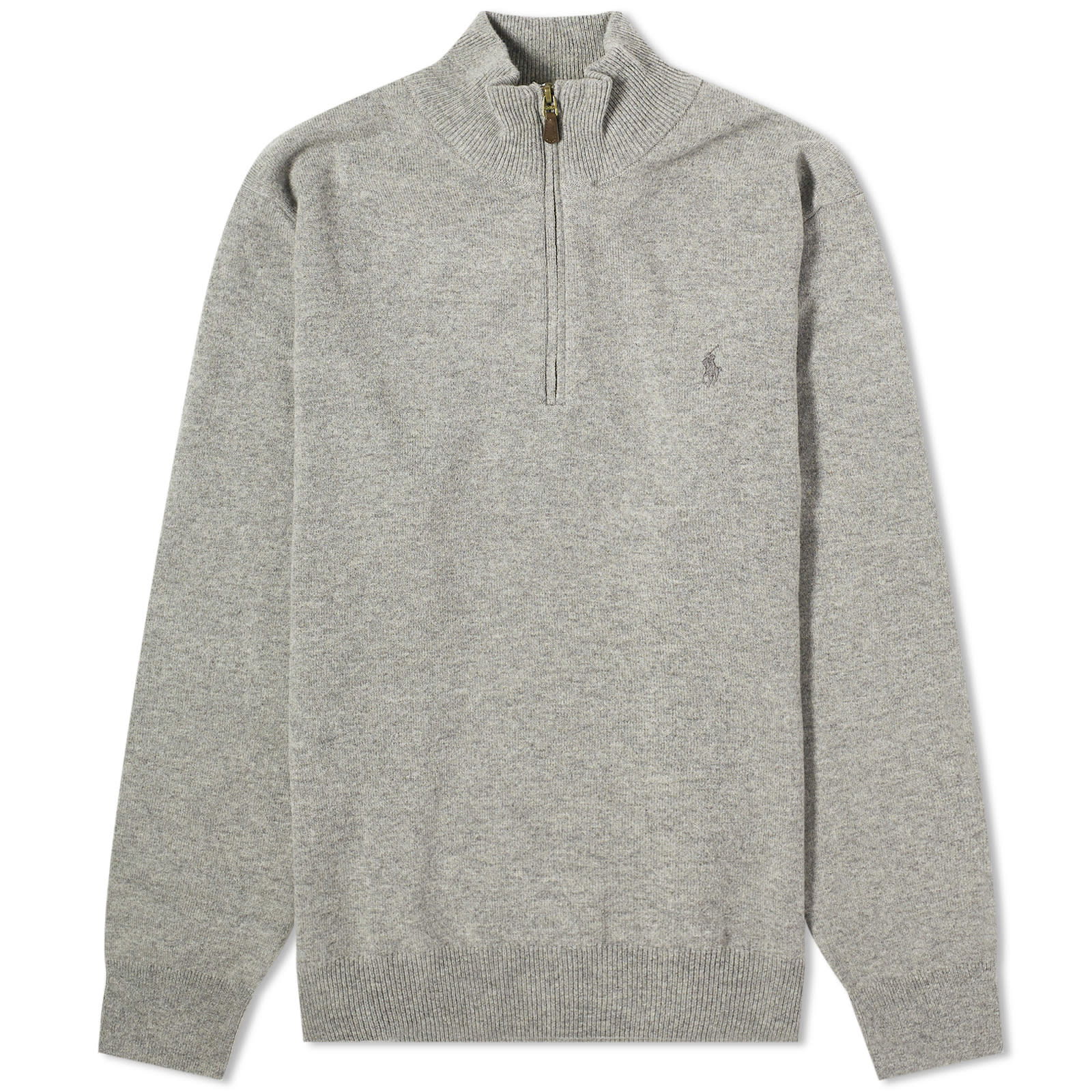 Lambswool Half Zip Crewneck