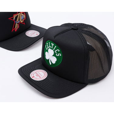 Šiltovka Mitchell & Ness Mitchell & Ness Hidden Trucker Hat Boston Celtics Čierna | HT11408-BCEBLCK, 4