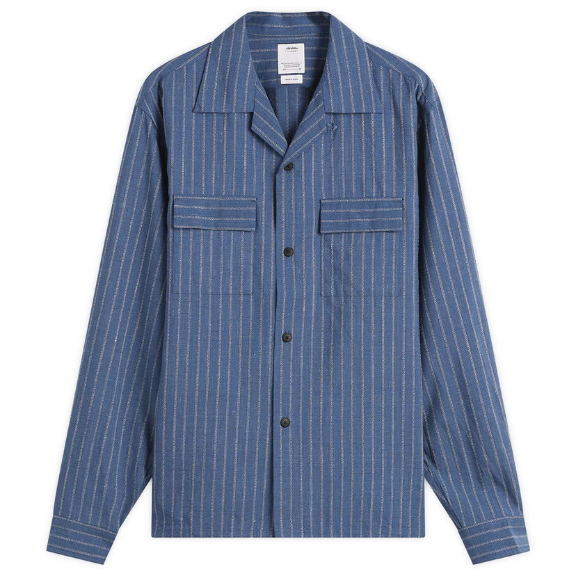 Košeľa visvim Keesey Stripe Shirt Modrá | 0125205011005