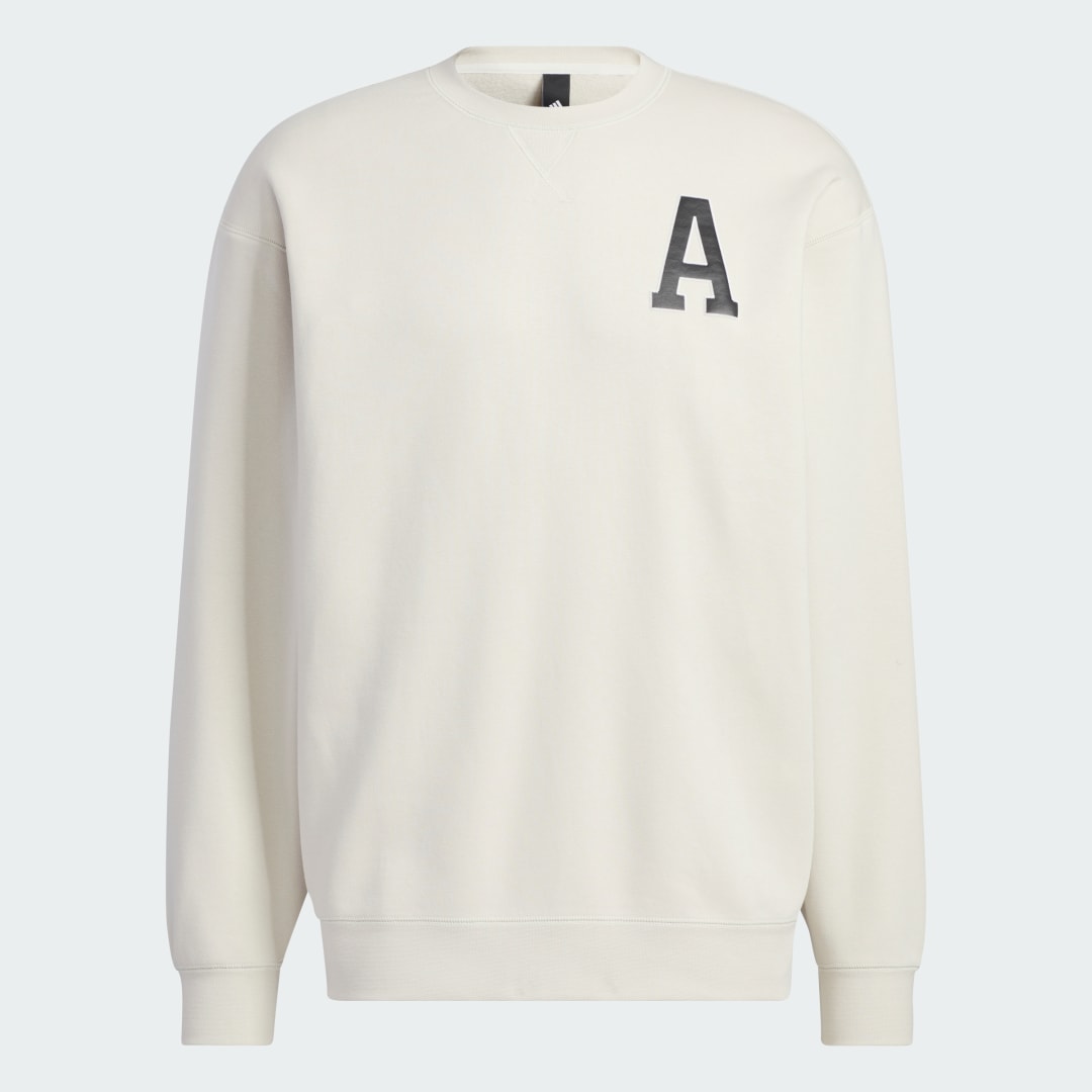 Sveter adidas Performance Men's Fleece Graphic Crewneck Sweatshirt Béžová | IB2724, 1