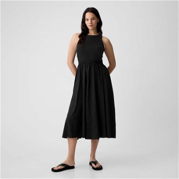 GAP Dresses Ribbed Crinkle Dress Black 888694-00