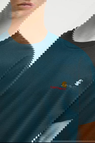 Tričko Carhartt WIP Short Sleeve American Script T-Shirt Zelené | I029956.0AUXX, 3