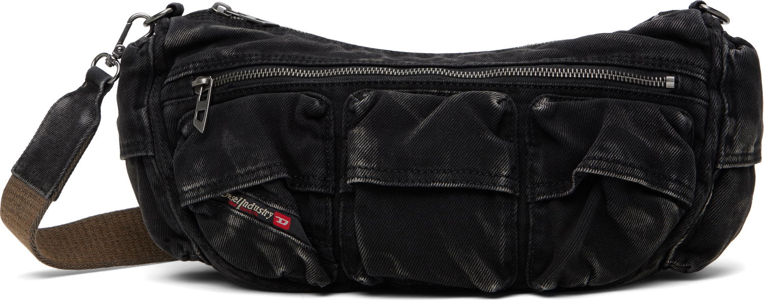 Taška cez rameno Diesel Multi-Pocket Crossbody Bag Čierna | X10220 P4485, 0