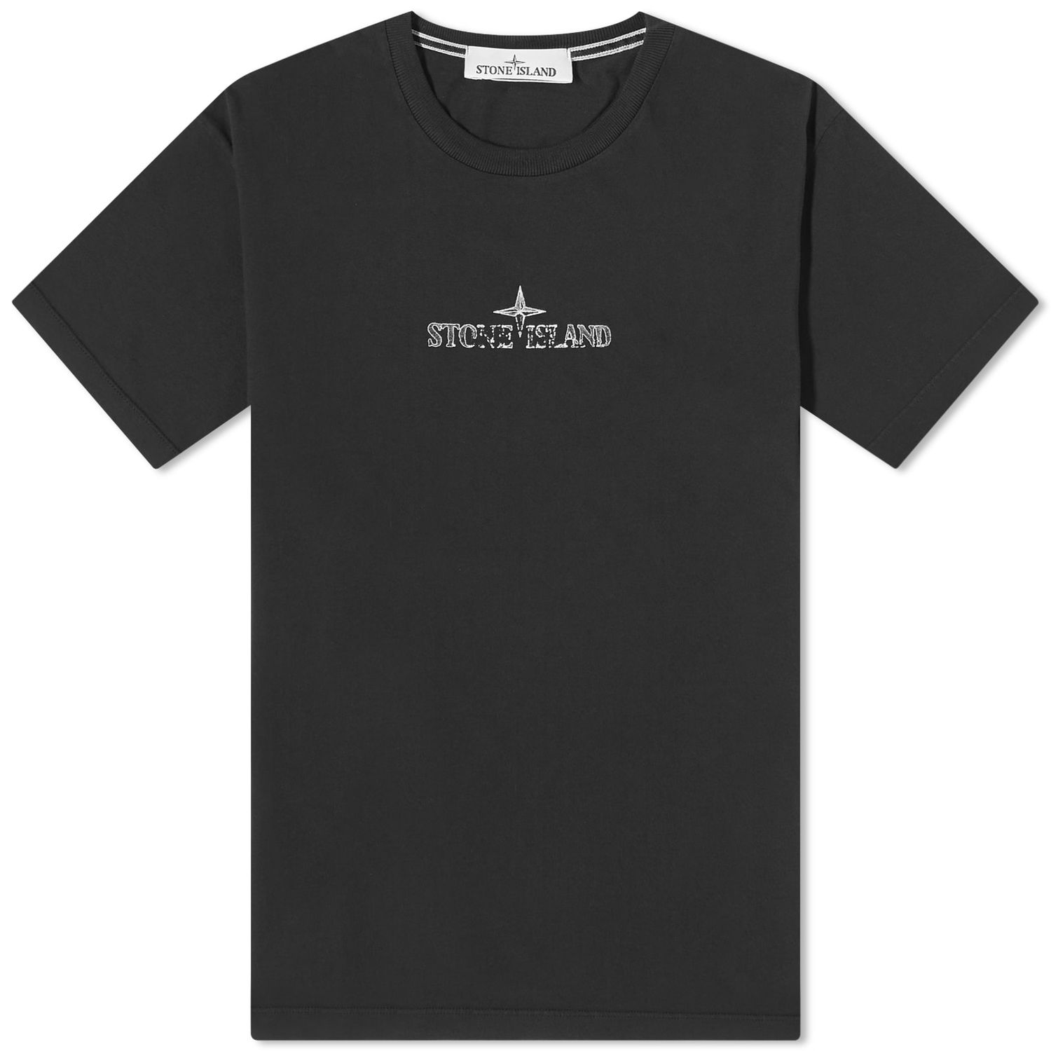 Tričko Stone Island Stamp Centre Logo T-Shirt Čierna | 79152NS81-V0029, 0
