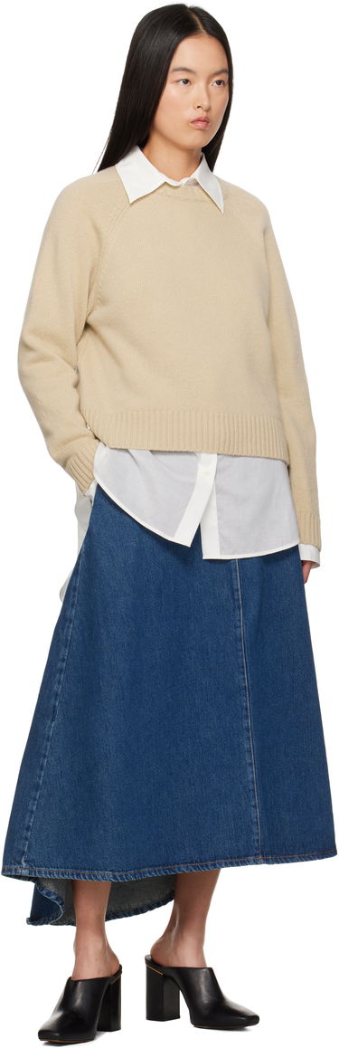Sveter Max Mara Weekend Max Mara Gabbia Wool Sweater Béžová | 2425366162600 MM12149, 3