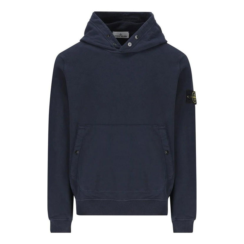 Mikina Stone Island Cotton Hoodie Modrá | 791561720-V0020