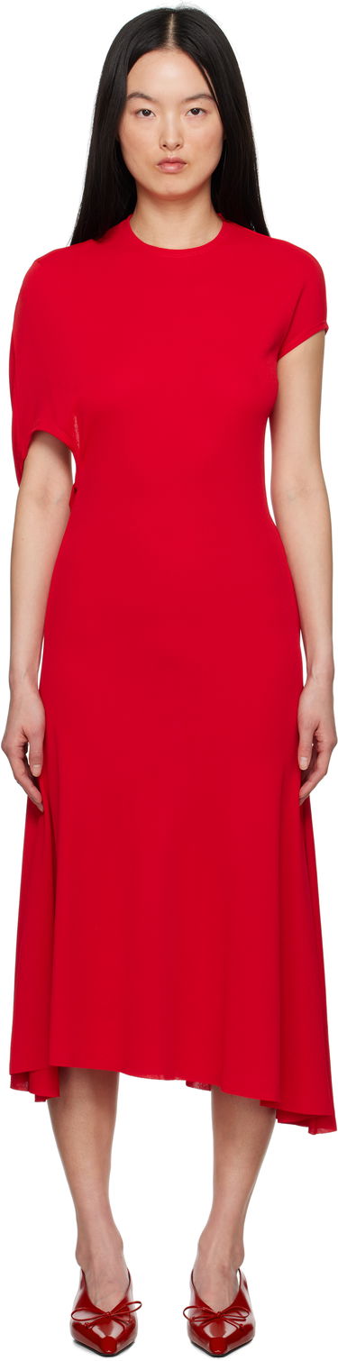 Šaty Jacquemus Jacquemus La Croisière 'The Salerno' Midi Dress Červená | 24H243DR193-1026, 0