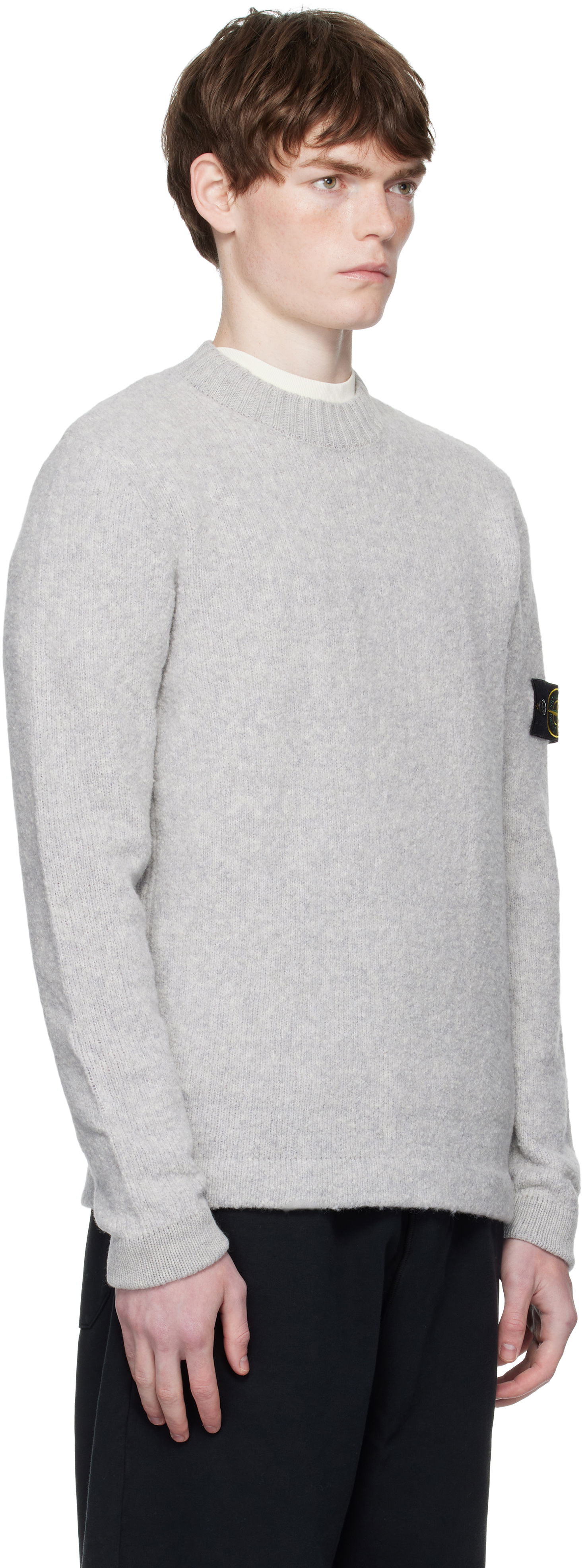 Sveter Stone Island Fancy Yarn Sweater Šedá | K2S15 5100056 S00N2, 1