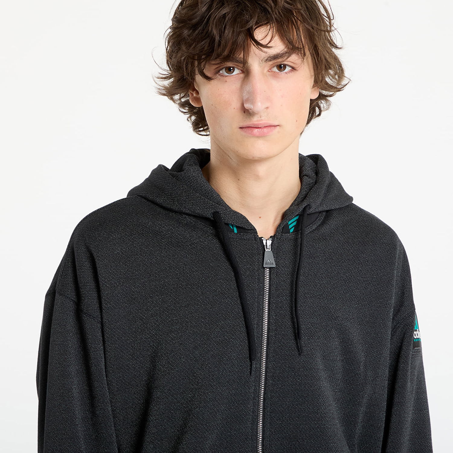 Mikina adidas Originals Equipment Reflective Full-Zip Hoodie Čierna | JX1460, 1