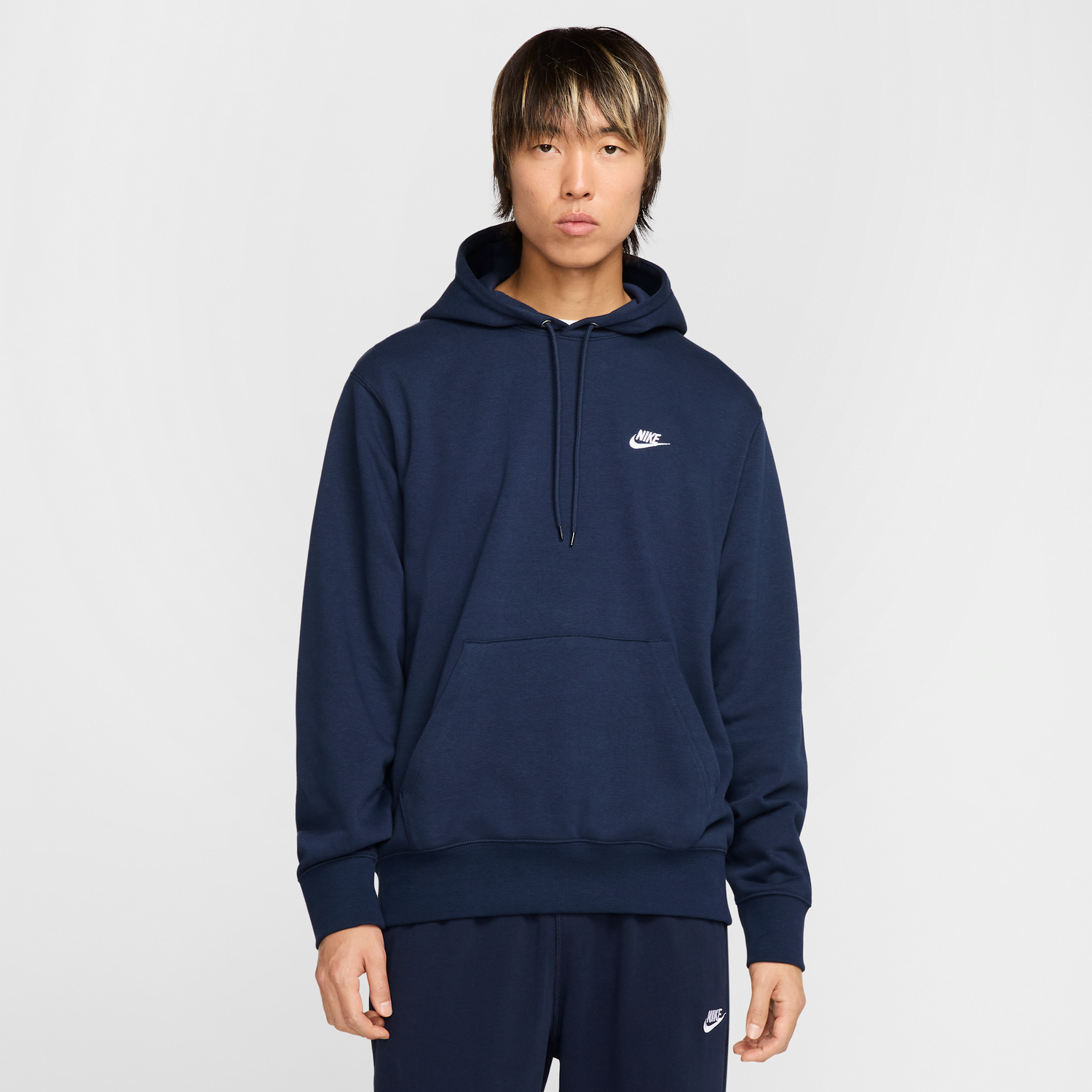 Mikina Nike Nike Club Fleece Hoodie Navy | FN3866-451, 0