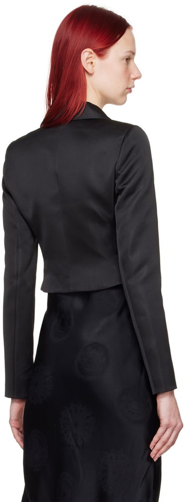 Bunda Coperni Coperni Cropped Satin Blazer Čierna | COPV54828, 2