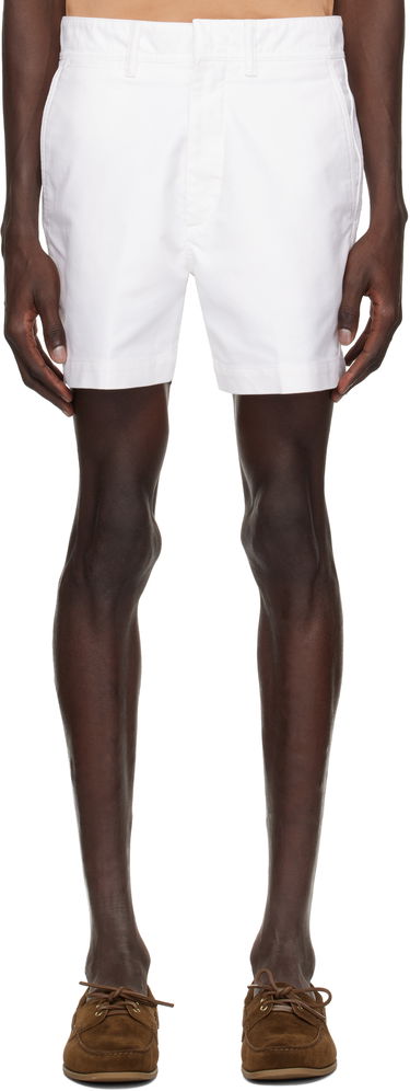 Šortky Tom Ford TOM FORD Cotton Satin Tailored Shorts Biela | SSL002-FMC171S25, 0