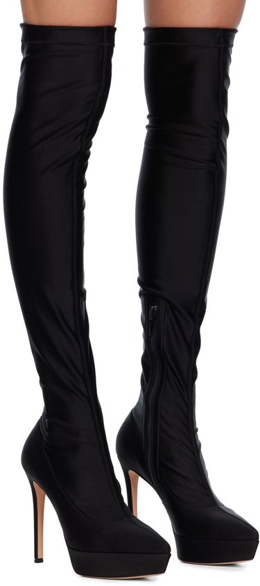 Tenisky a topánky Gianvito Rossi Platform Over-The-Knee Boots Čierna | G80236.85RIC.CUP, 3