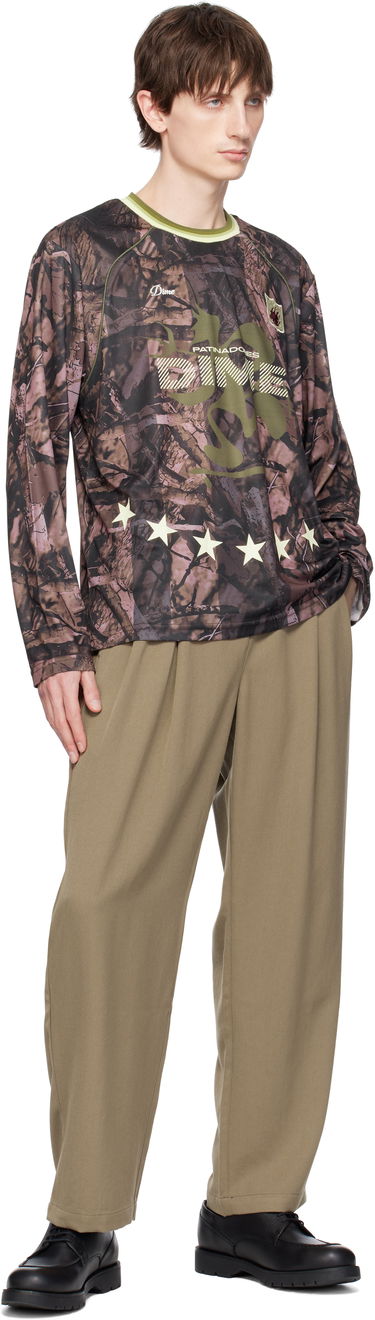 Nohavice Dime Dime Pleated Twill Trousers Béžová | DIMESP2514CAM, 3