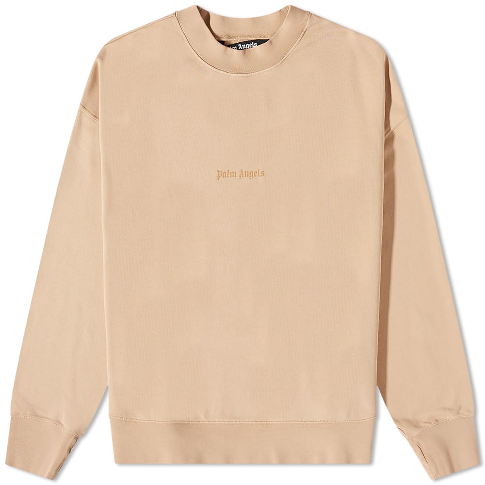 Mikina Palm Angels Reverse Logo Crew Sweat Béžová | PMBA026S23FLE0046161, 0