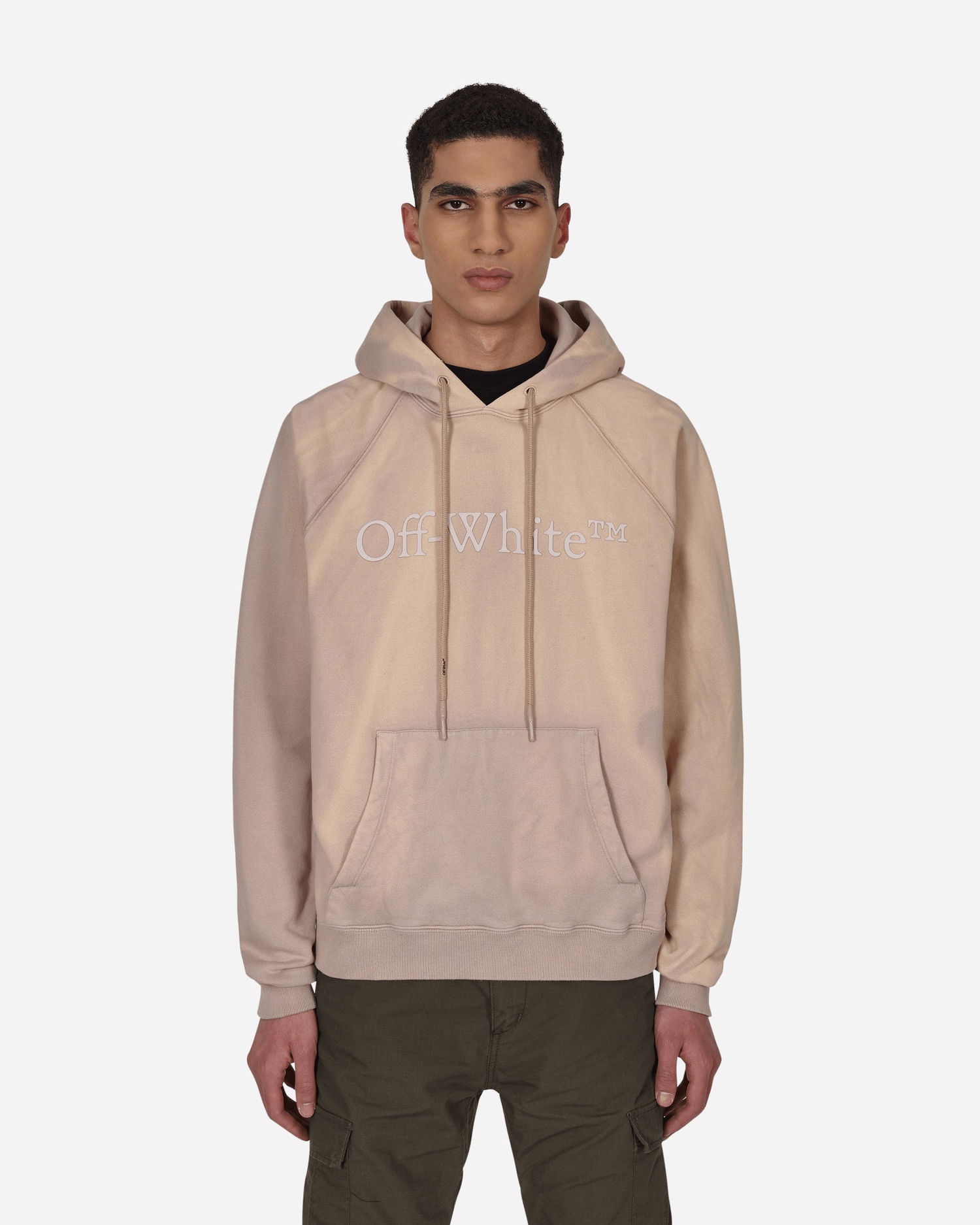 Mikina Off-White Laundry Raglan Skate Hooded Sweatshirt Beige Béžová | OMBB096S22FLE001 6262, 0