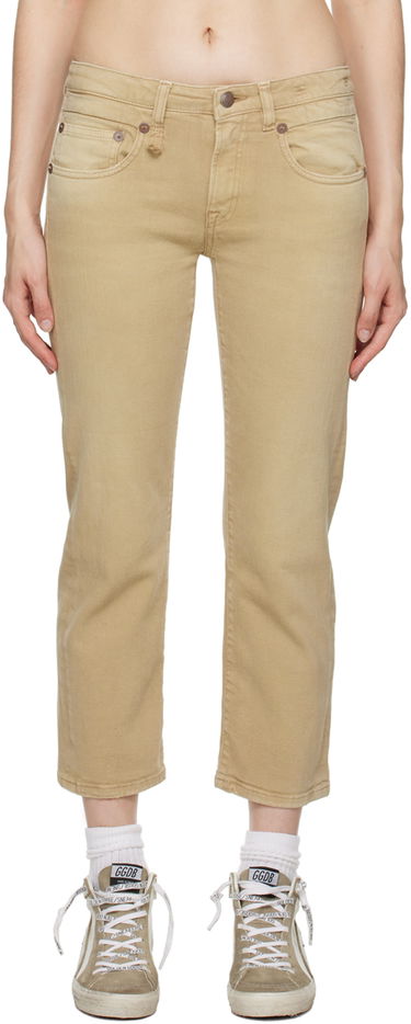Džínsy R13 R13 Boy Straight Jeans Béžová | R13W0091-D105A, 0