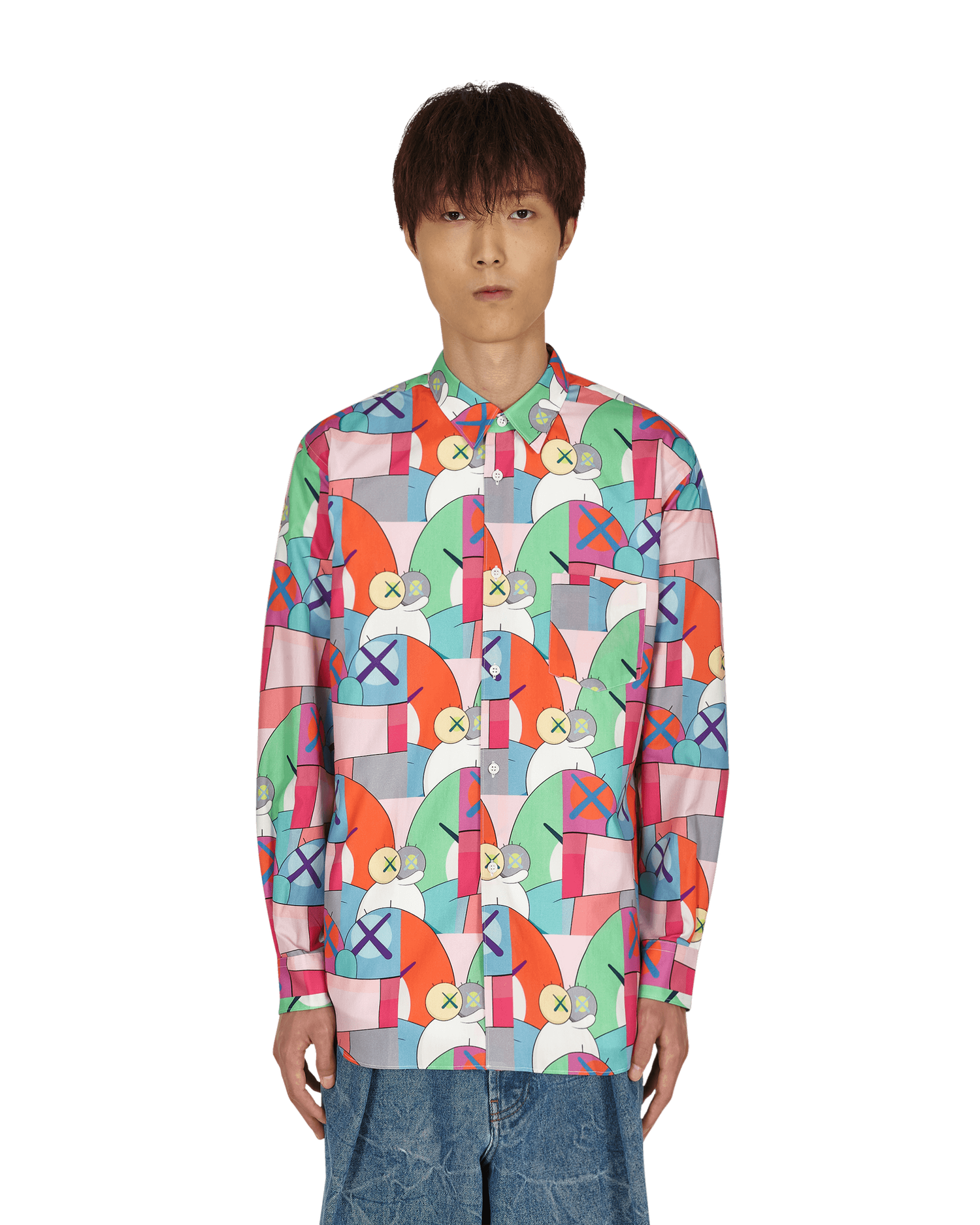 Košeľa Comme des Garçons KAWS x Classic Shirt Rôznofarebný | FH-B019-W21 1, 0