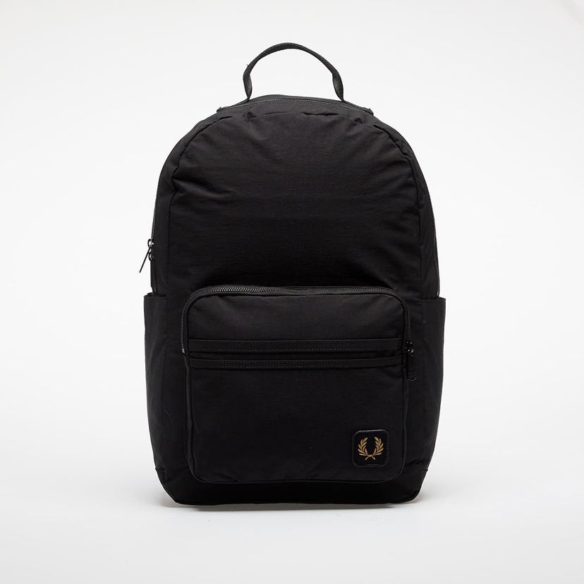 Batoh Fred Perry Fred Perry Nylon Badge Backpack Čierna | L1192 102