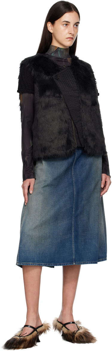 Vesta Andersson Bell Andersson Bell Reversible Faux-Fur Vest Čierna | awa723u, 4