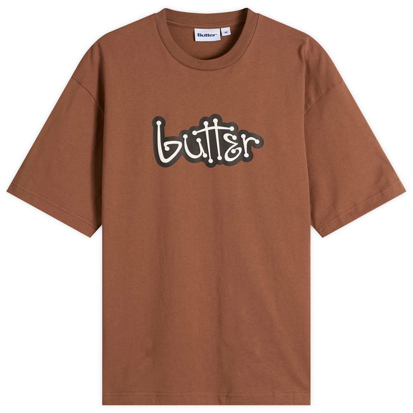 Tričko Butter Goods Connection T-Shirt, Size Large Hnedá | BG253102-BRN