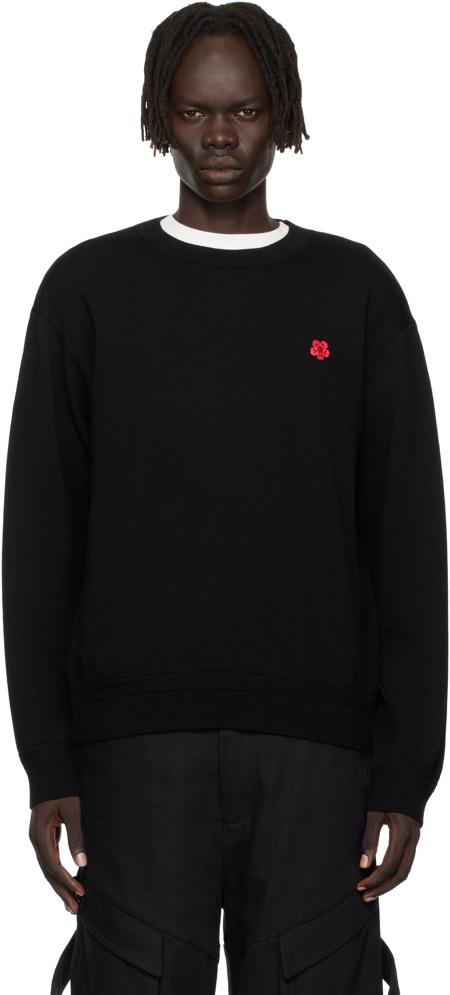 Sveter KENZO Kenzo Paris 'Boke Flower' Crewneck Sweater Čierna | FF65PU7593LB, 0