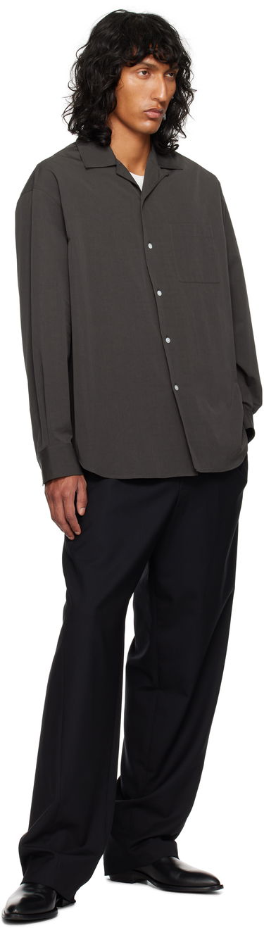Košeľa The Row Relaxed-Fit Button-Up Collared Shirt Šedá | 777-W3495, 3