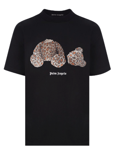 Tričko Palm Angels Leopard Bear Classic Tee Čierna | PMAA001S22JER0181060