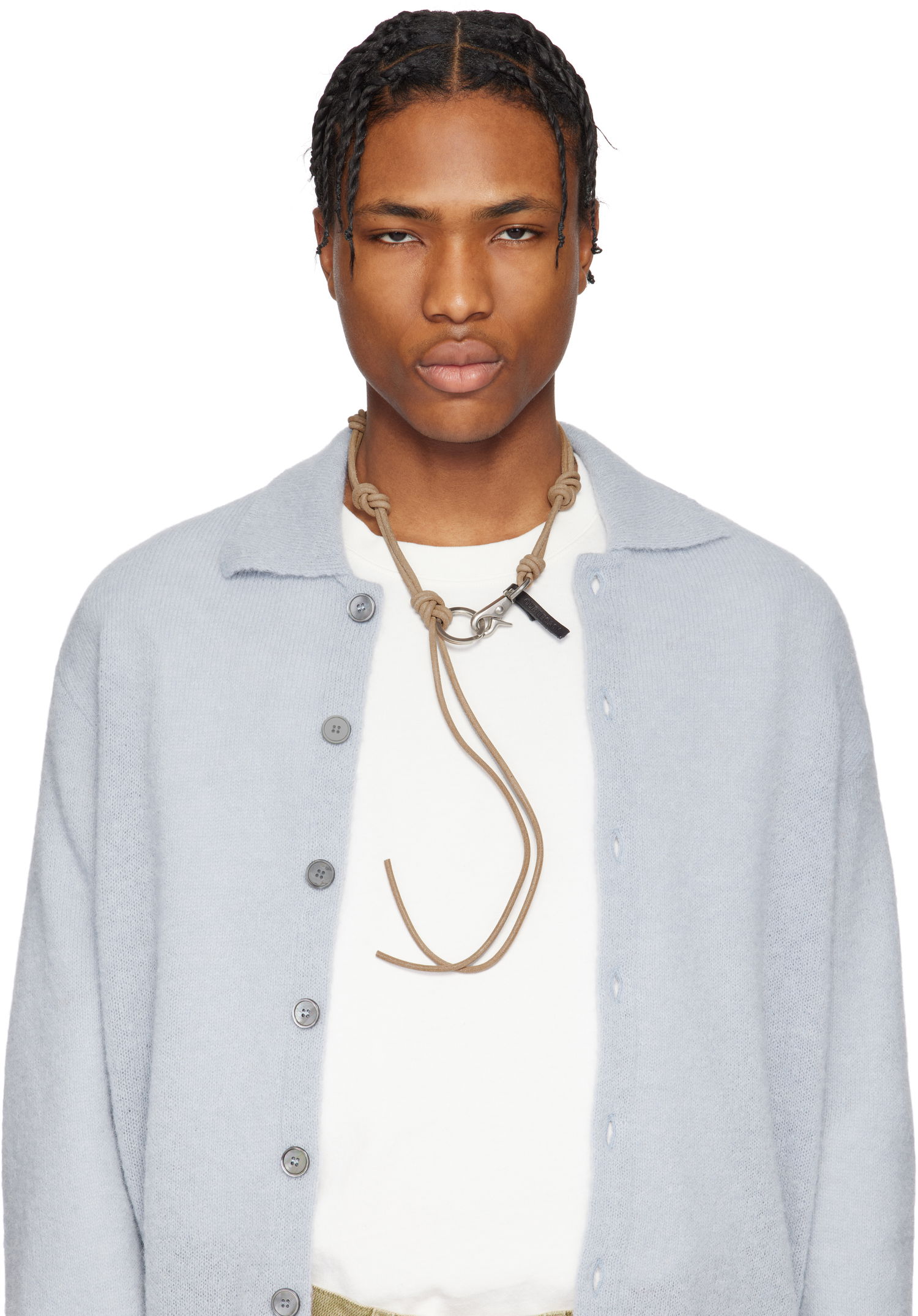 Kľúčenka OUR LEGACY Our Legacy Udon Ladon Suede Necklace Béžová | A4248ULN, 1