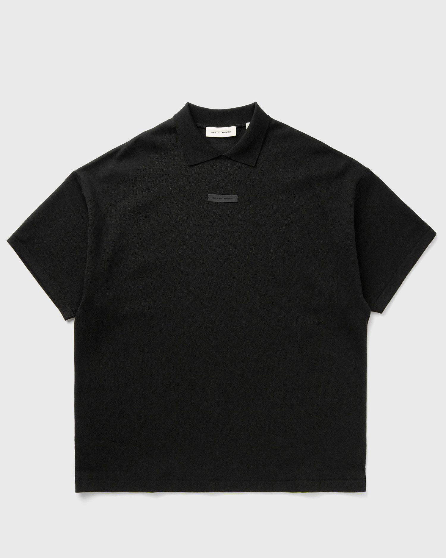 Polo tričko Fear of God 90S Fit Pique Short Sleeve Polo Shirt Čierna | 125SP254400F-861, 0