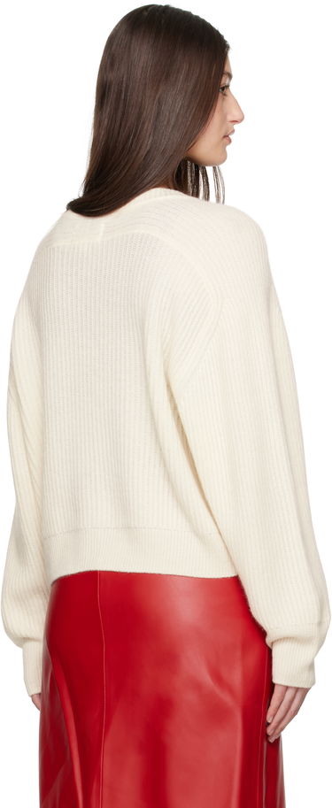 Sveter Loulou de Saison Loulou de Saison Bastia Knit Cardigan Biela | BASTIA, 2