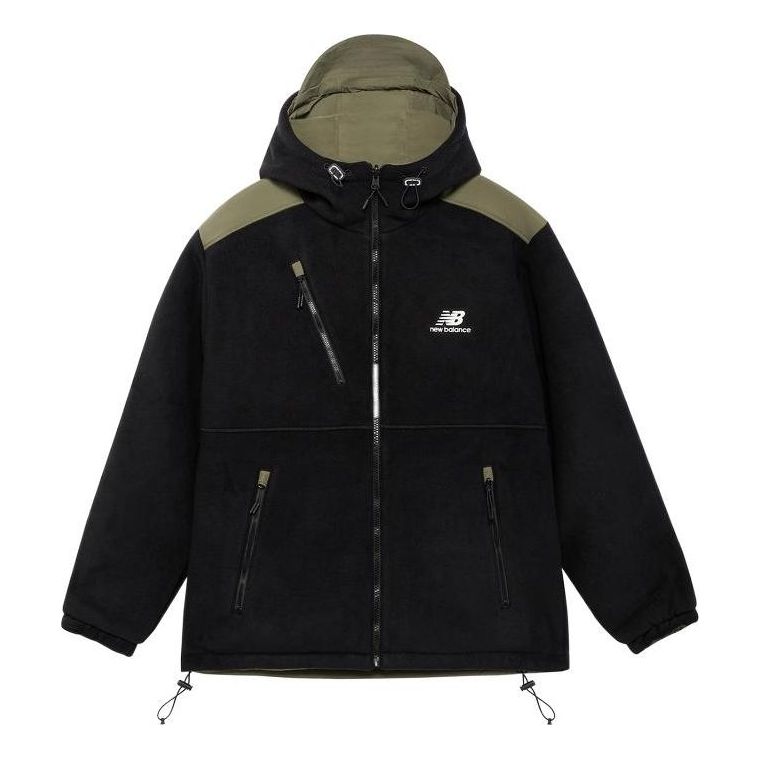 Parka New Balance Reversible Logo Jacket Čierna | AMJ23317-BK