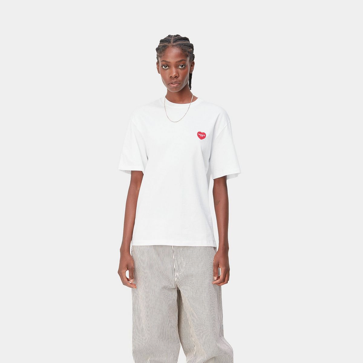 Tričko Carhartt WIP Heart Patch T-Shirt Biela | I032318_02_XX, 1