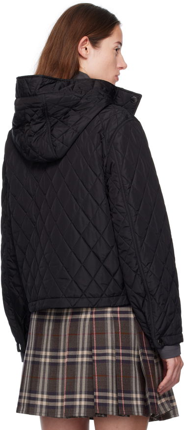 Bunda Burberry Burberry Pembroke Quilted Hooded Jacket Čierna | 8113838, 2