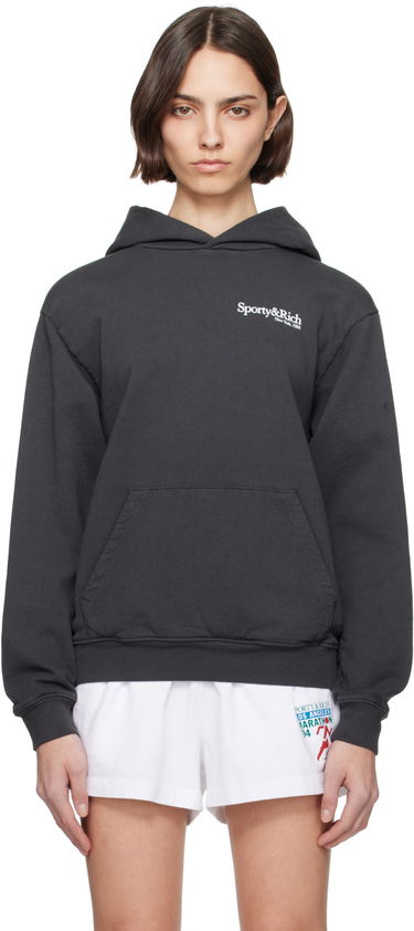 Mikina Sporty & Rich Sporty & Rich HWCNY Hoodie Čierna | ST070622016BA02, 0