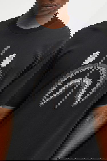 Tričko BAPE T-Shirt Chain Stitch Shark Appliqué Čierna | 1L30109343, 3