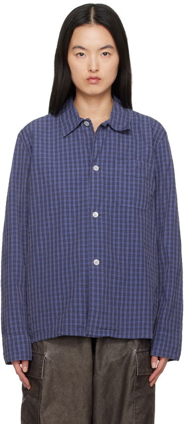 Košeľa OUR LEGACY Our Legacy Box Check Shirt Fialová | M2252BK, 0