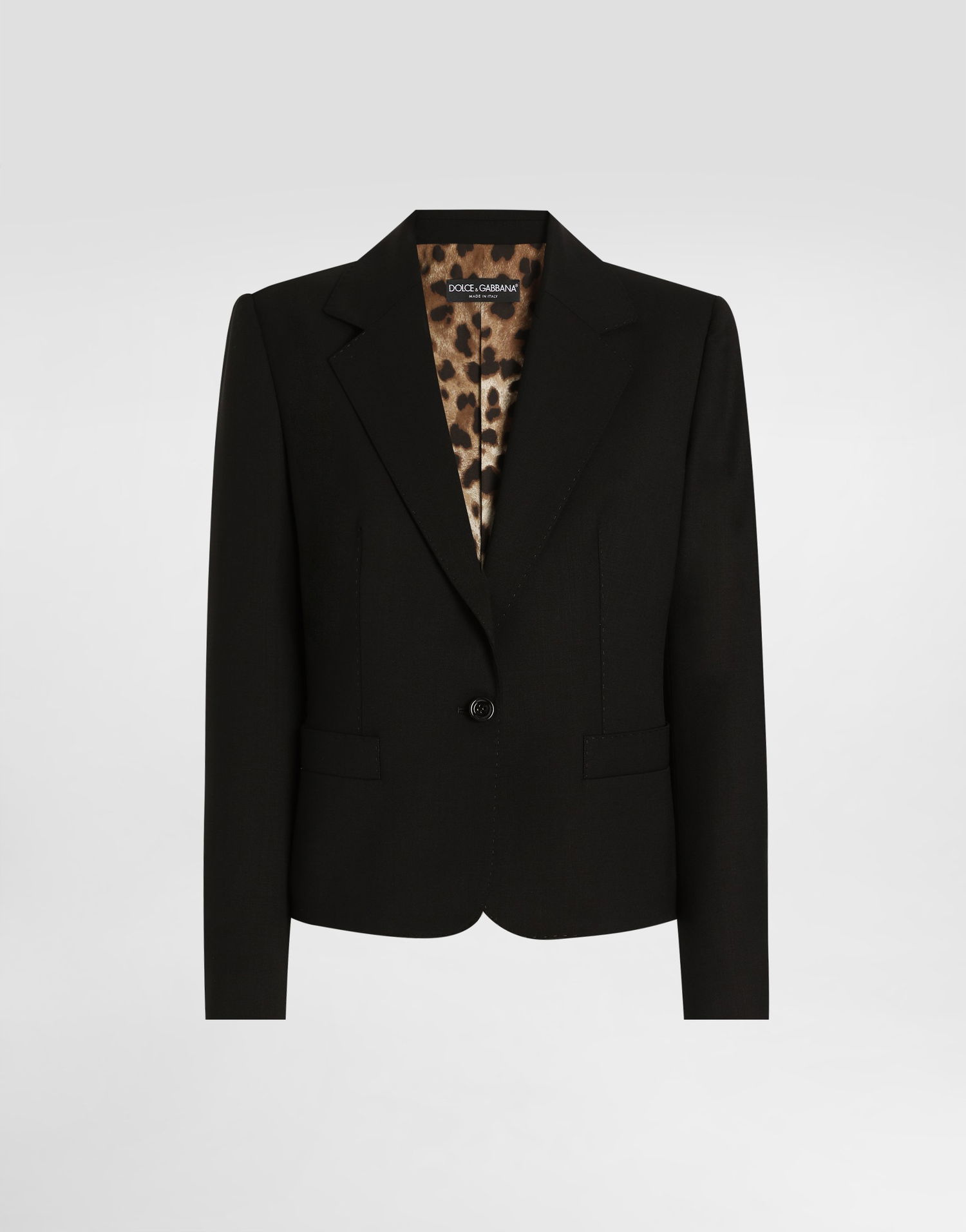 Bunda Dolce & Gabbana Dolce & Gabbana Sallia Bi-Stretch Jacket Čierna | F29NGTFUBGCN0000, 0