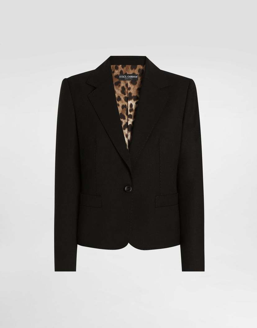 Bunda Dolce & Gabbana Dolce & Gabbana Sallia Bi-Stretch Jacket Čierna | F29NGTFUBGCN0000