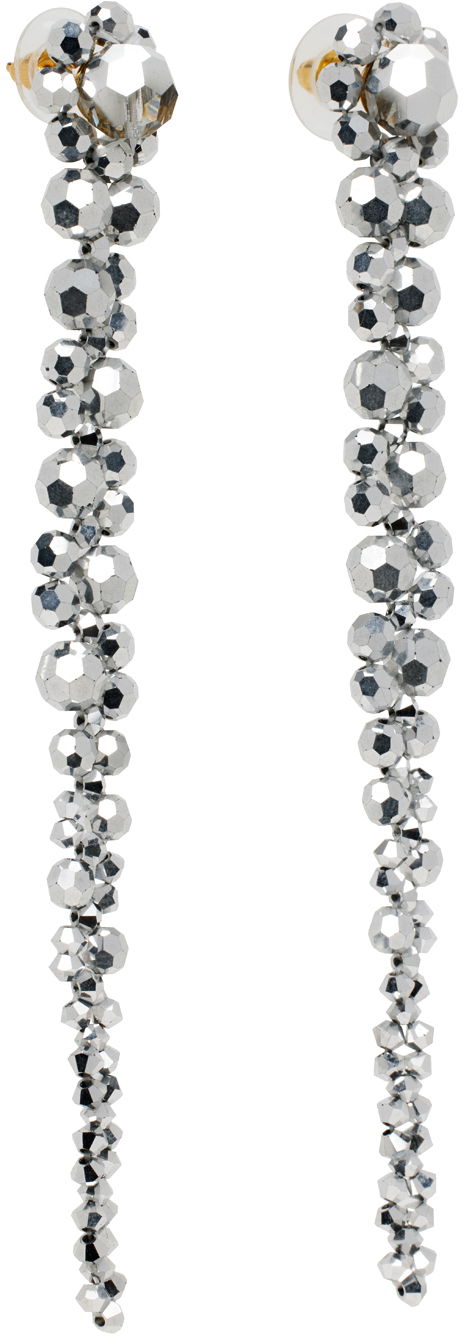 Náušnice Simone Rocha Simone Rocha Crystal Drip Earrings Metalická | ERG12 0903, 1