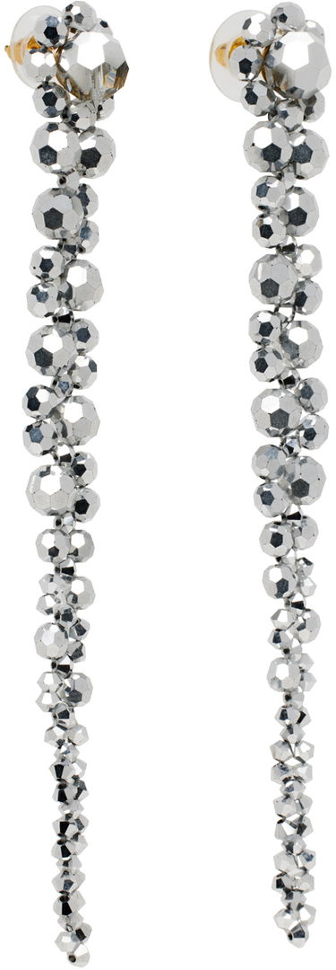 Náušnice Simone Rocha Simone Rocha Crystal Drip Earrings Metalická | ERG12 0903, 1